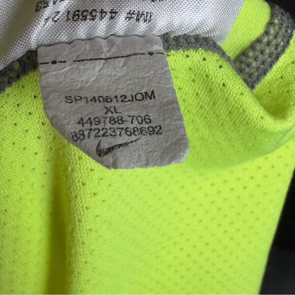 Nike Pro Combat Men's Athletic Shirt Fitted Long Sleeve - Size XL - Venom Green - Picture 4 of 7